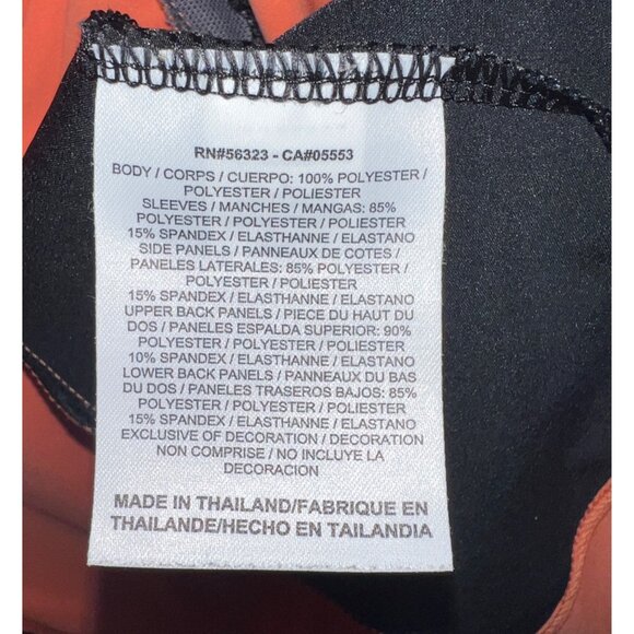 Nike Golf Tour Performance Full-Zip Jacket Large Orange Black Polyester/Spandex - Picture 5 of 6